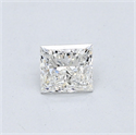 Natural Diamond 0.40 Carats, Princess with  Cut, H Color, VS2 Clarity and Certified by GIA