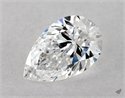 Natural Diamond 0.51 Carats, Pear with  Cut, D Color, VS1 Clarity and Certified by GIA