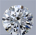 Natural Diamond 0.43 Carats, Round with Excellent Cut, H Color, VS1 Clarity and Certified by GIA