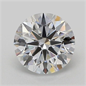 Lab Grown Diamond 1.02 Carats, Round with Ideal Cut, D Color, VVS2 Clarity and Certified by IGI