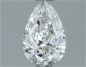 Natural Diamond 0.70 Carats, Pear with  Cut, E Color, SI2 Clarity and Certified by GIA