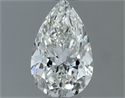 Natural Diamond 0.50 Carats, Pear with  Cut, H Color, VS2 Clarity and Certified by GIA