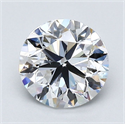 Diamante Natural 1.50 quilates, Redondo , Color D, claridad VS2 y certificado GIA