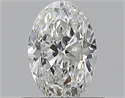 Natural Diamond 0.50 Carats, Oval with  Cut, F Color, VVS1 Clarity and Certified by GIA
