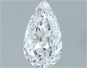 Natural Diamond 1.30 Carats, Pear with  Cut, E Color, VS2 Clarity and Certified by GIA