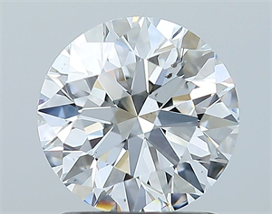 Picture of Natural Diamond 1.51 Carats, Round with Excellent Cut, D Color, SI1 Clarity and Certified by GIA