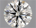 Natural Diamond 0.70 Carats, Round with Excellent Cut, J Color, SI2 Clarity and Certified by GIA