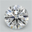 Lab Grown Diamond 1.04 Carats, Round with Ideal Cut, D Color, VVS2 Clarity and Certified by IGI