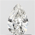 Natural Diamond 0.50 Carats, Pear with  Cut, H Color, SI2 Clarity and Certified by IGI