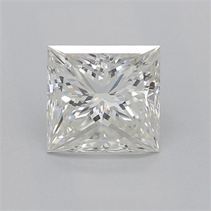 Picture of Natural Diamond 0.80 Carats, Princess with  Cut, J Color, VS1 Clarity and Certified by GIA