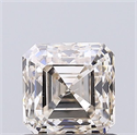 Natural Diamond 1.03 Carats, Asscher with  Cut, J Color, SI1 Clarity and Certified by IGI