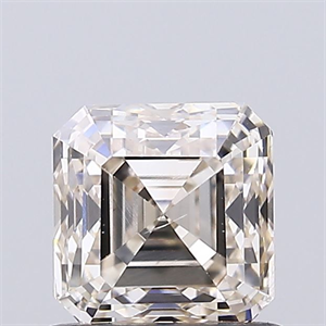 Picture of Natural Diamond 1.03 Carats, Asscher with  Cut, J Color, SI1 Clarity and Certified by IGI