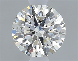 Picture of Natural Diamond 0.50 Carats, Round with Excellent Cut, J Color, I1 Clarity and Certified by GIA