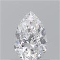 Natural Diamond 0.70 Carats, Pear with  Cut, E Color, VVS2 Clarity and Certified by GIA