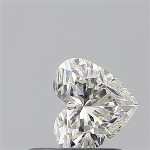 Picture of Natural Diamond 0.50 Carats, Heart with  Cut, I Color, SI1 Clarity and Certified by GIA