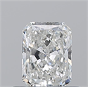 Natural Diamond 0.51 Carats, Radiant with  Cut, G Color, SI1 Clarity and Certified by GIA