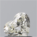Natural Diamond 0.50 Carats, Heart with  Cut, I Color, IF Clarity and Certified by IGI