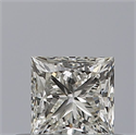 Natural Diamond 0.40 Carats, Princess with  Cut, H Color, VVS2 Clarity and Certified by IGI