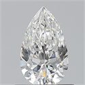 Natural Diamond 0.60 Carats, Pear with  Cut, E Color, VVS1 Clarity and Certified by GIA