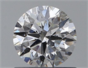 Natural Diamond 0.70 Carats, Round with Excellent Cut, E Color, SI2 Clarity and Certified by GIA