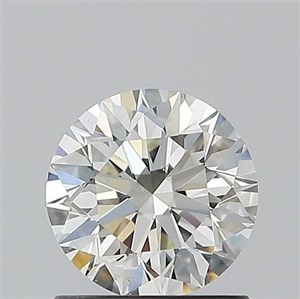 Picture of Natural Diamond 1.01 Carats, Round with Excellent Cut, J Color, SI1 Clarity and Certified by GIA