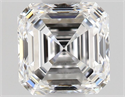 Natural Diamond 0.60 Carats, Asscher with  Cut, D Color, VVS2 Clarity and Certified by GIA