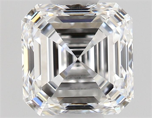 Picture of Natural Diamond 0.60 Carats, Asscher with  Cut, D Color, VVS2 Clarity and Certified by GIA