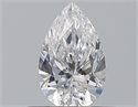 Diamante Natural 0.47 quilates, De pera , Color D, claridad SI1 y certificado GIA