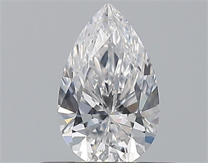 Foto Diamante Natural 0.47 quilates, De pera , Color D, claridad SI1 y certificado GIA de