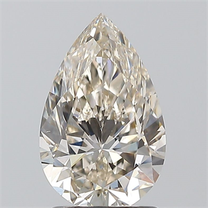 Picture of Natural Diamond 1.50 Carats, Pear with  Cut, L Color, VS1 Clarity and Certified by GIA