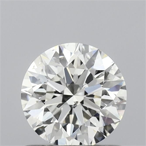 Picture of Natural Diamond 0.70 Carats, Round with Excellent Cut, H Color, SI1 Clarity and Certified by IGI