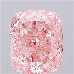 Picture of Lab Grown Diamond 24.02 Carats, CUSHION MODIFIED with  Cut, Fancy Vivid Pink Color, VS2 Clarity and Certified by IGI