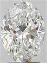 Natural Diamond 2.01 Carats, Oval with  Cut, H Color, SI1 Clarity and Certified by GIA