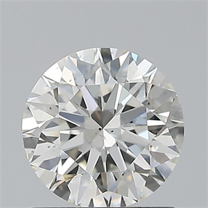 Picture of Natural Diamond 0.80 Carats, Round with Excellent Cut, I Color, VS2 Clarity and Certified by GIA