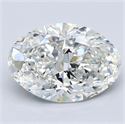Diamante Natural 3.50 quilates, Ovalado , Color H, claridad VS1 y certificado GIA