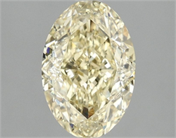 Picture of Lab Grown Diamond 2.12 Carats, Oval with  Cut, Fancy Intense Yellow Color, VVS2 Clarity and Certified by IGI