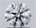 Diamante Natural 0.95 quilates, Redondo , Color D, claridad IF y certificado GIA