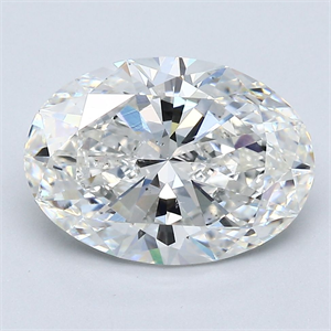 Picture of Natural Diamond 3.51 Carats, Oval with  Cut, G Color, SI1 Clarity and Certified by GIA