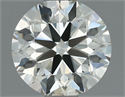 Natural Diamond 0.70 Carats, Round with Excellent Cut, K Color, VVS1 Clarity and Certified by IGI