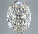 Natural Diamond 5.50 Carats, Oval with  Cut, K Color, VS1 Clarity and Certified by GIA