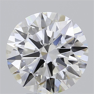 Picture of Lab Grown Diamond 4.02 Carats, Round with Ideal Cut, E Color, IF Clarity and Certified by IGI