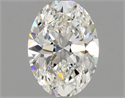 Natural Diamond 1.00 Carats, Oval with  Cut, G Color, VVS2 Clarity and Certified by GIA