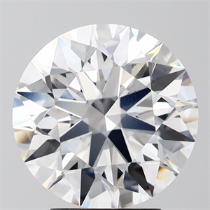 Picture of Lab Grown Diamond 3.52 Carats, Round with Ideal Cut, D Color, VS1 Clarity and Certified by IGI