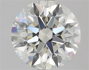 Picture of Natural Diamond 2.01 Carats, Round with Excellent Cut, J Color, VS2 Clarity and Certified by GIA
