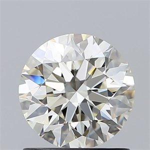 Picture of Natural Diamond 1.00 Carats, Round with Excellent Cut, K Color, VVS2 Clarity and Certified by GIA