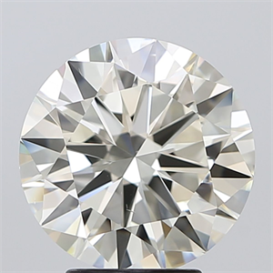 Picture of Natural Diamond 4.00 Carats, Round with Excellent Cut, J Color, VS1 Clarity and Certified by IGI
