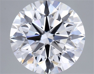 Picture of Lab Grown Diamond 2.51 Carats, Round with Ideal Cut, D Color, VVS2 Clarity and Certified by IGI