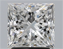 Natural Diamond 2.01 Carats, Princess with  Cut, F Color, VS2 Clarity and Certified by GIA