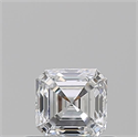 Natural Diamond 0.51 Carats, Asscher with  Cut, E Color, VS2 Clarity and Certified by GIA