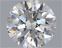 Natural Diamond 0.72 Carats, Round with Excellent Cut, H Color, SI2 Clarity and Certified by GIA